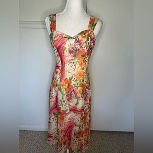 Connected Apparel floral Midi Sundress Size 12